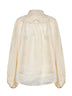 Cream ramie Coco embroidered blouse