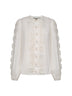 Ivory embroidered cotton Lucky blouse