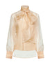 Blusa Memento in organza beige
