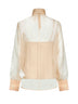 Blusa Memento in organza beige