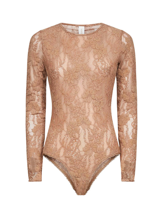 Body in pizzo marrone