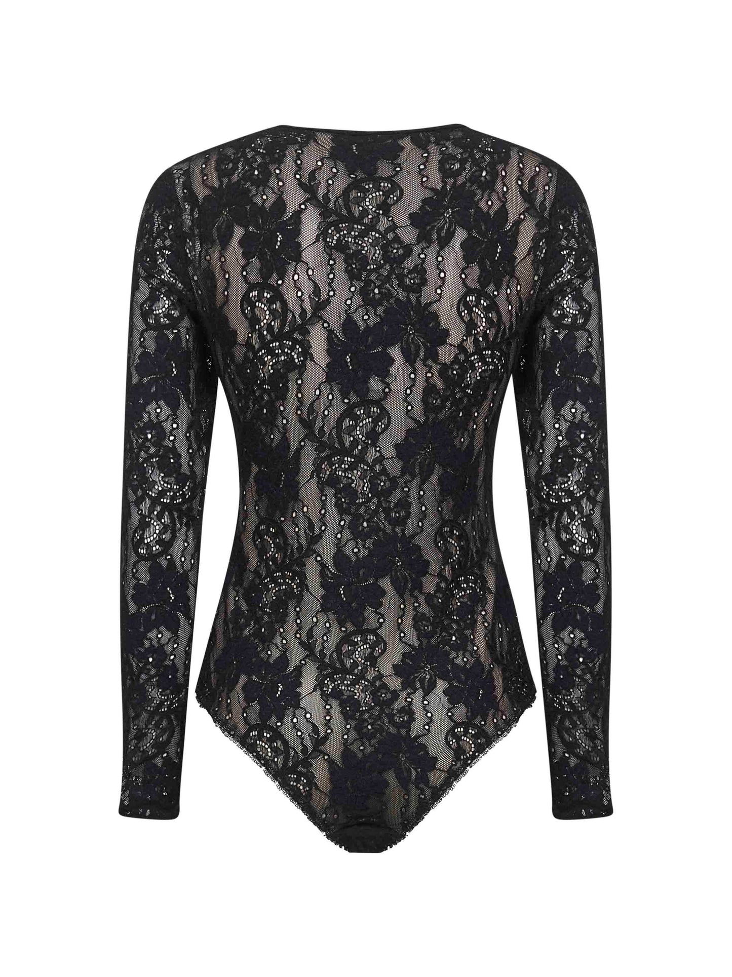 Black lace bodysuit