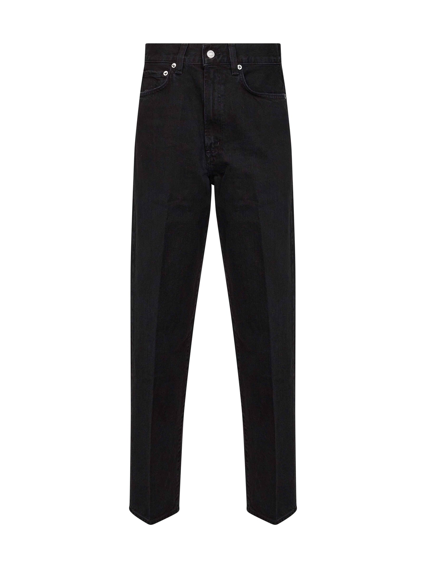 Jeans 80's in denim di cotone nero