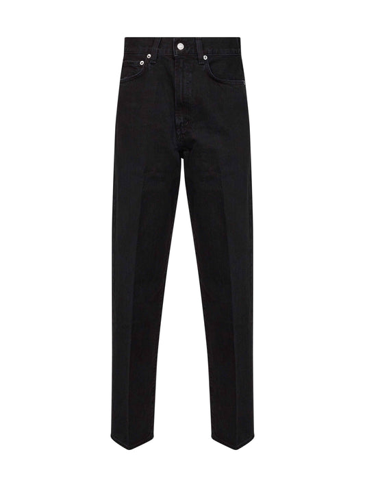 Jeans 80's in denim di cotone nero