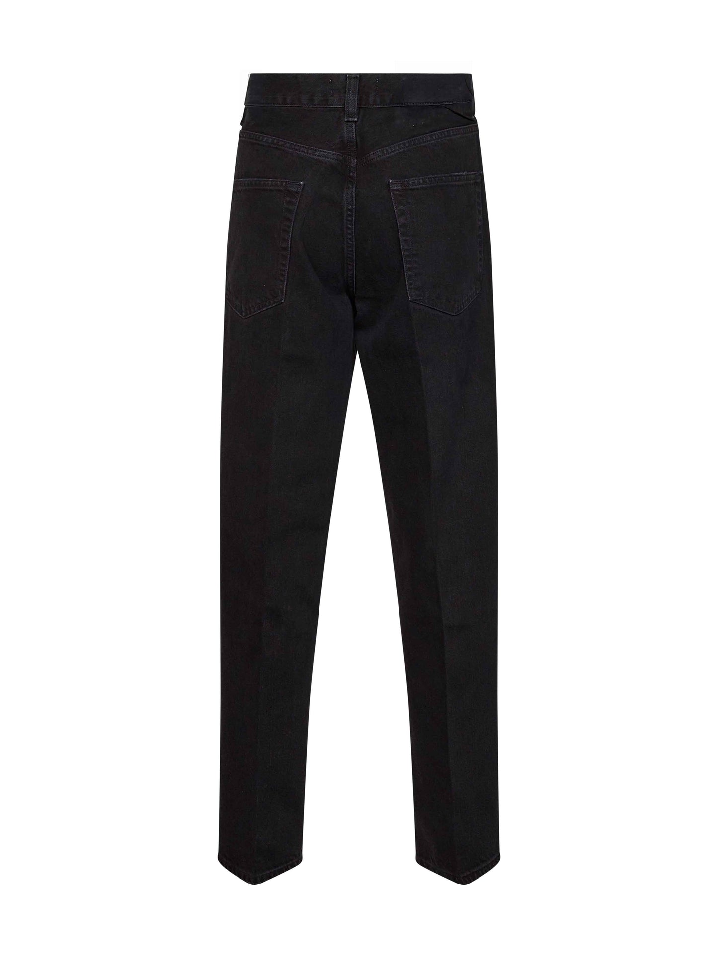 Jeans 80's in denim di cotone nero
