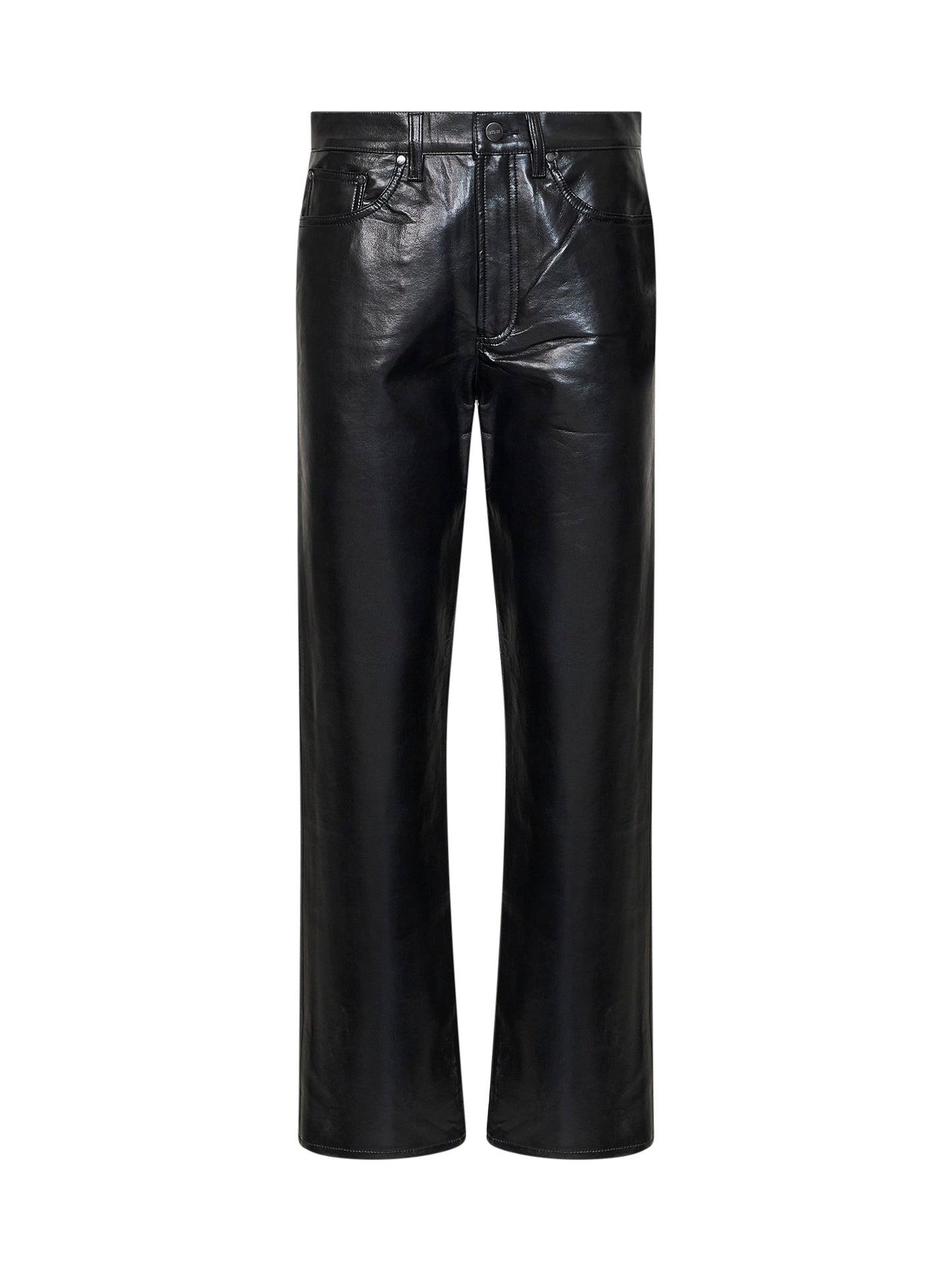 Jeans Lana in pelle riciclata nera
