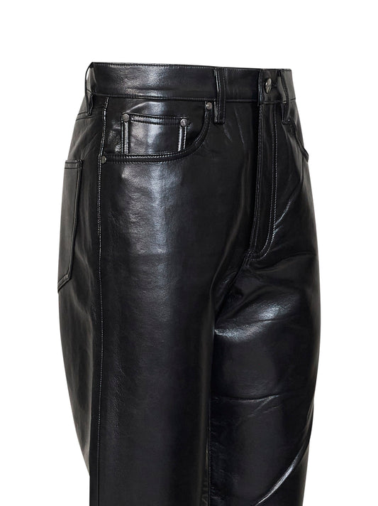 Jeans Lana in pelle riciclata nera