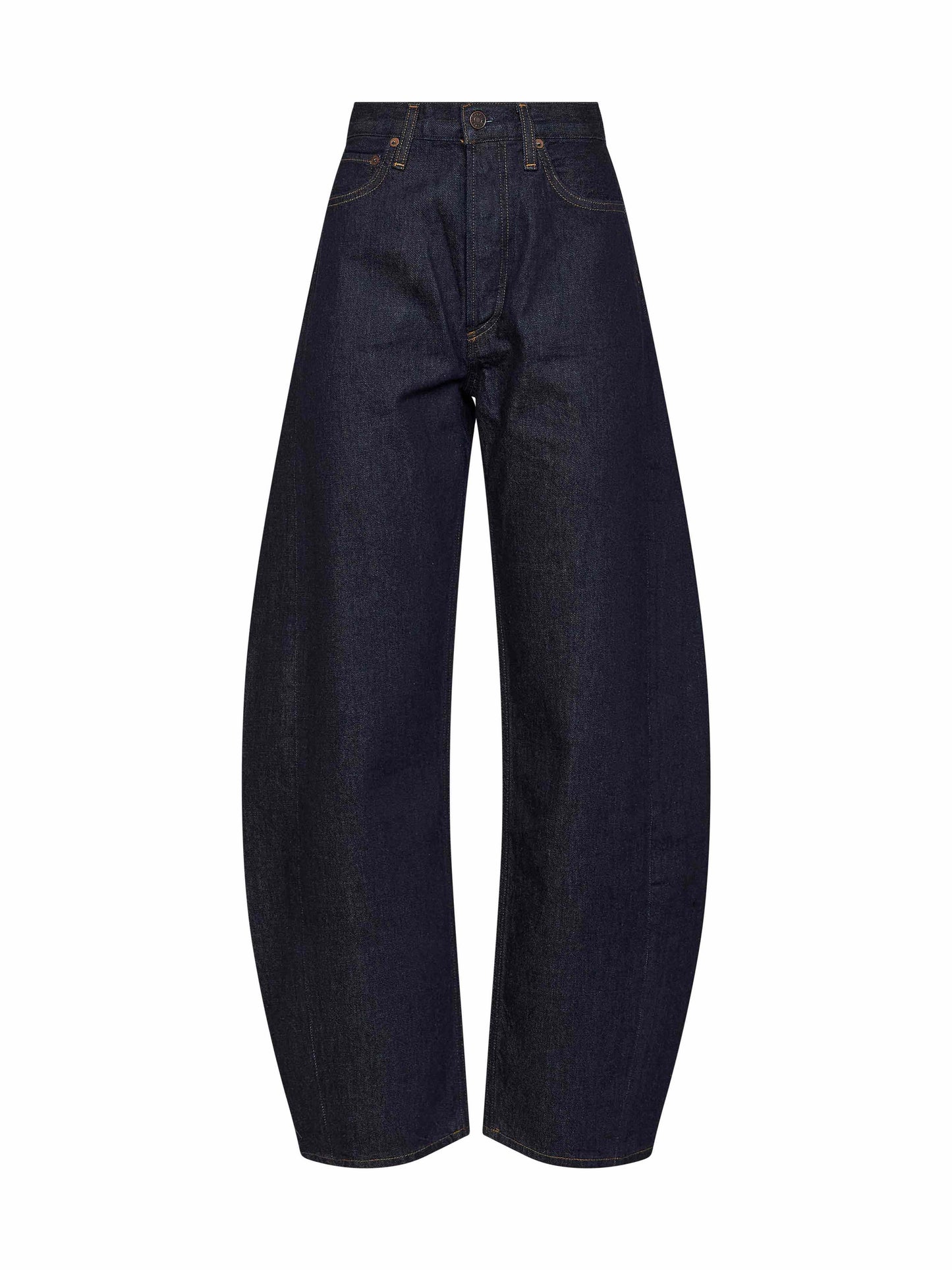 Jeans Luna High Rise Pieced Taper in denim blu