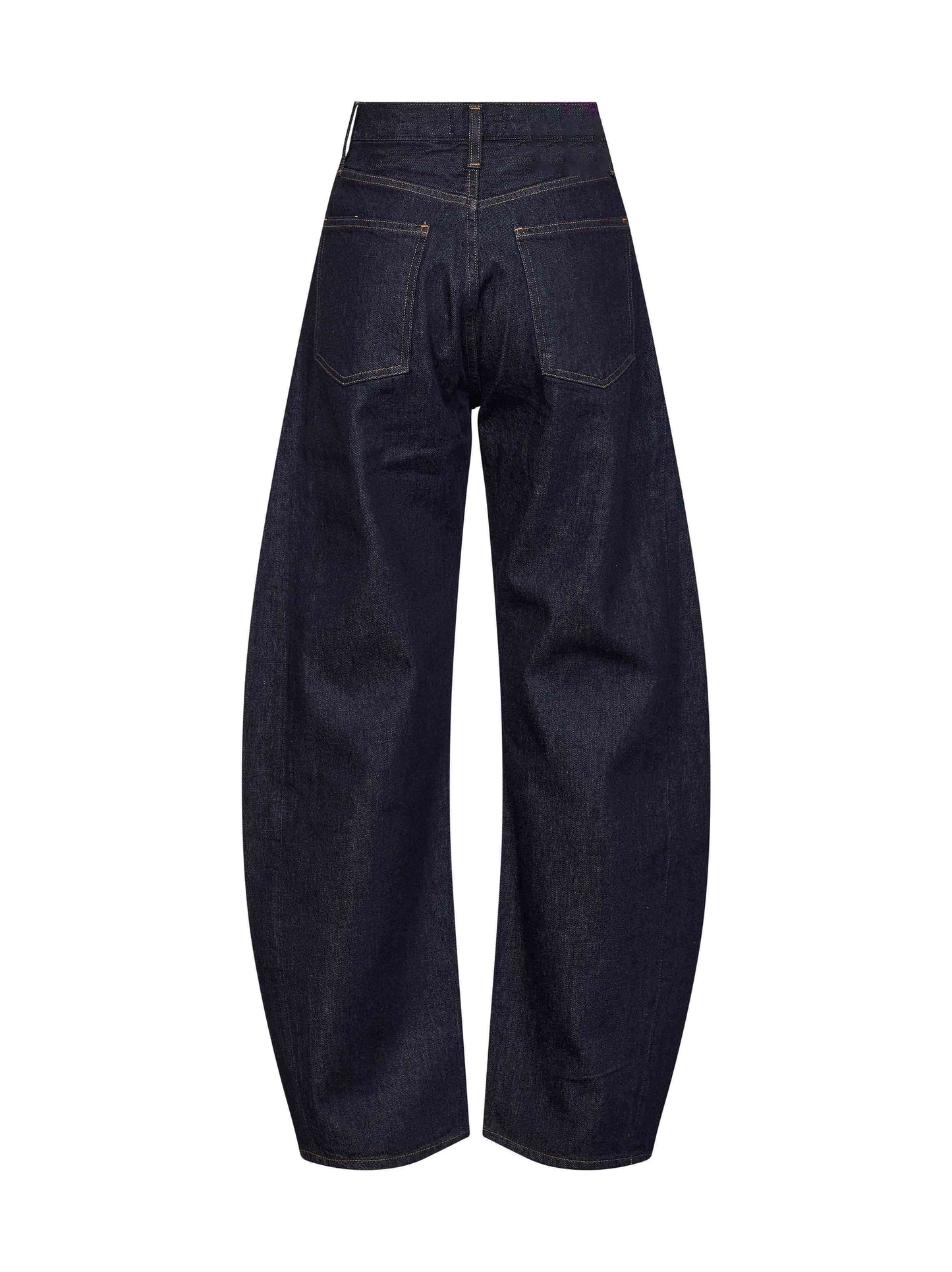 Jeans Luna High Rise Pieced Taper in denim blu
