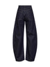 Jeans Luna High Rise Pieced Taper in denim blu