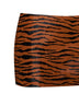 Andrea zebra-print calf hair mini skirt