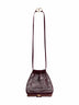 Garnet red Le Pochon drawstring bag<BR/>