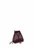 Garnet red Le Pochon drawstring bag<BR/>