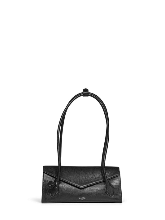 Borsa a spalla Le Teckel Flap piccola nera