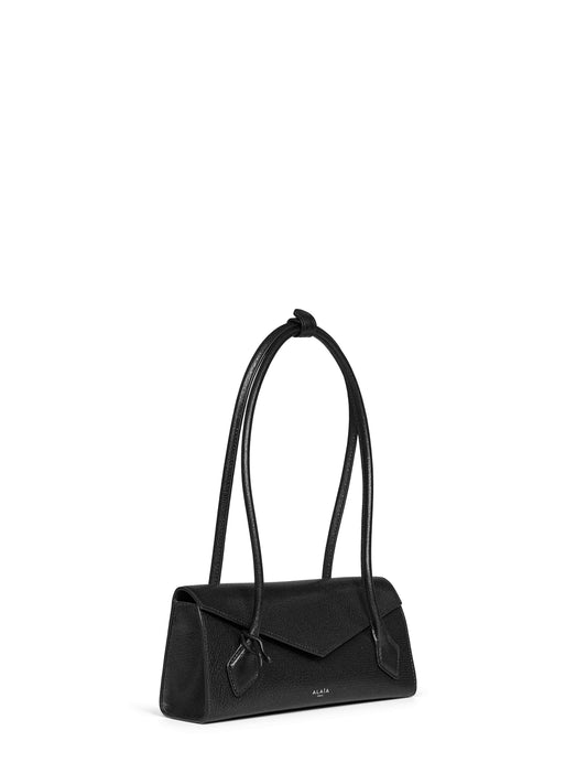 Borsa a spalla Le Teckel Flap piccola nera