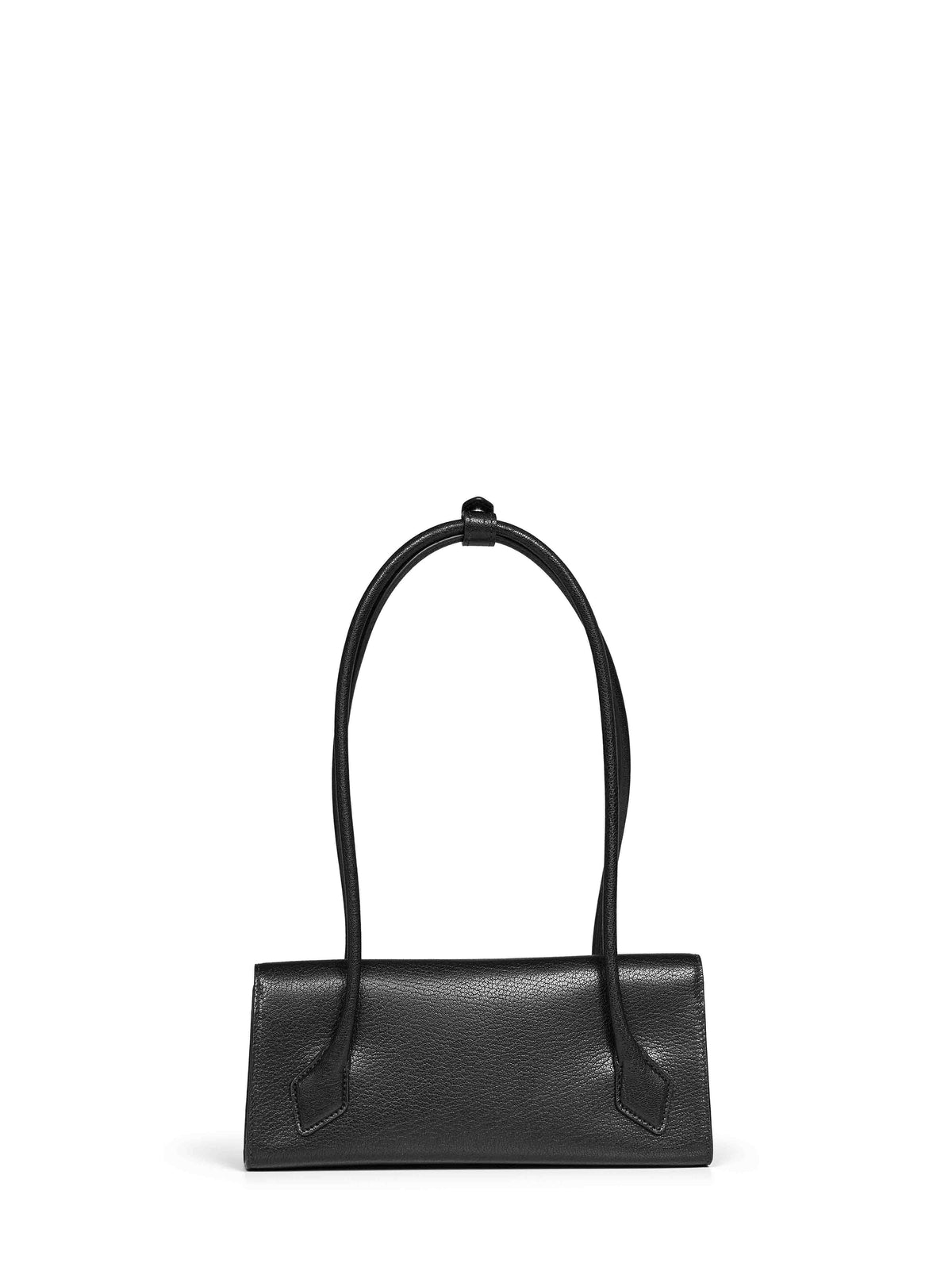 Borsa a spalla Le Teckel Flap piccola nera