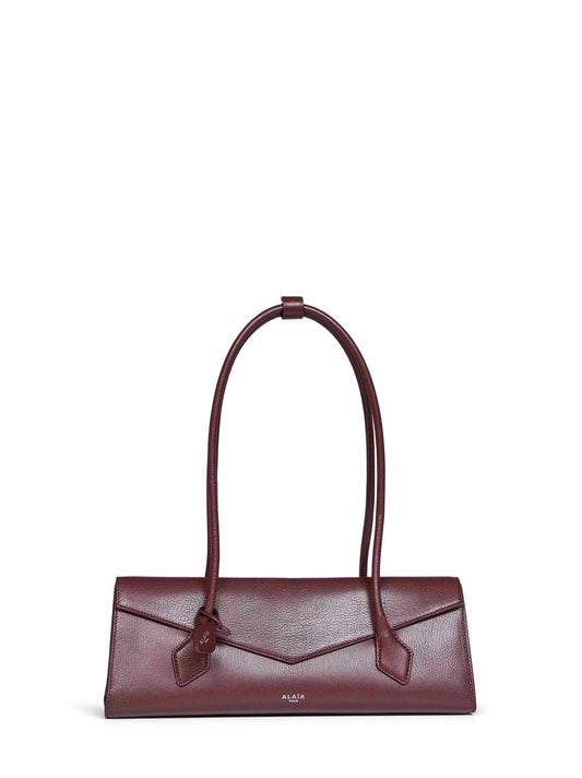 Borsa a spalla Le Teckel Flap media rosso granata