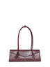 Garnet red Le Teckel Flap medium shoulder bag