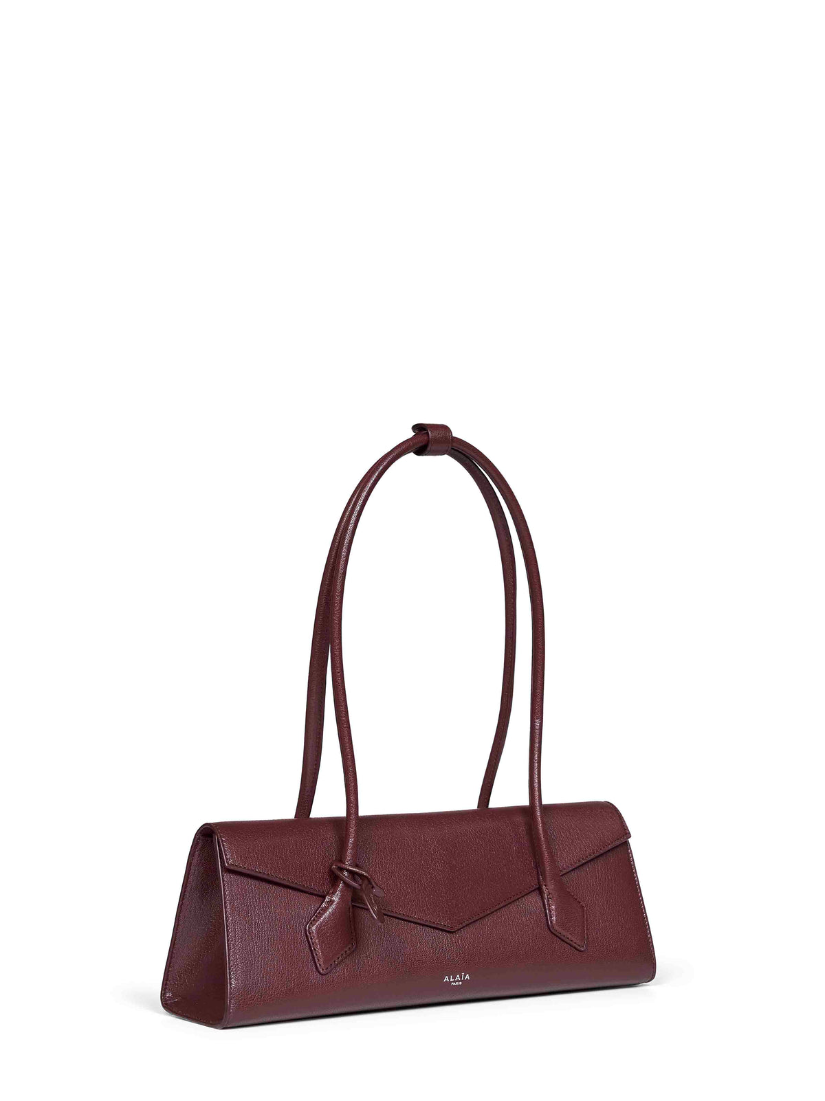 Garnet red Le Teckel Flap medium shoulder bag