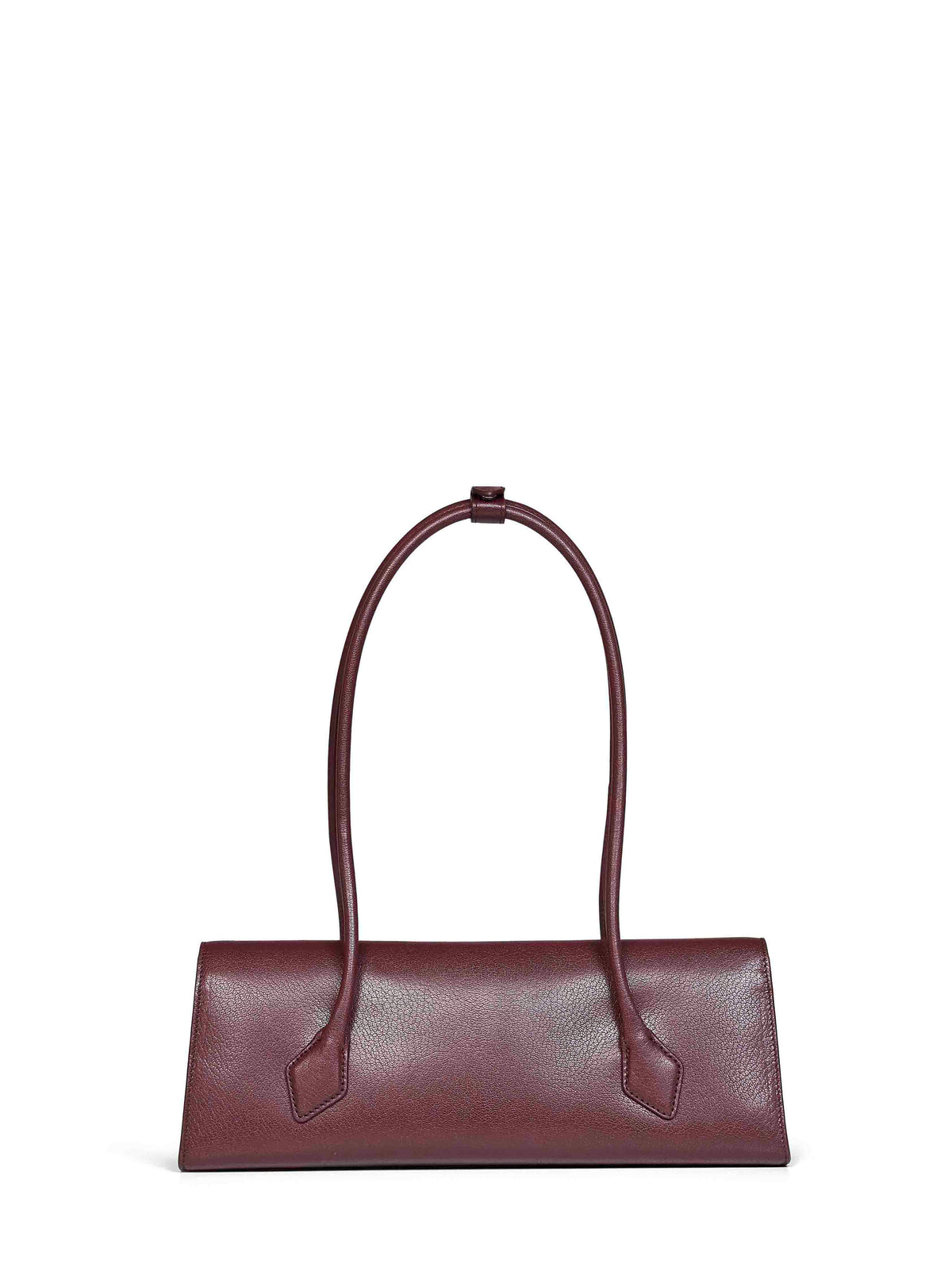 Garnet red Le Teckel Flap medium shoulder bag