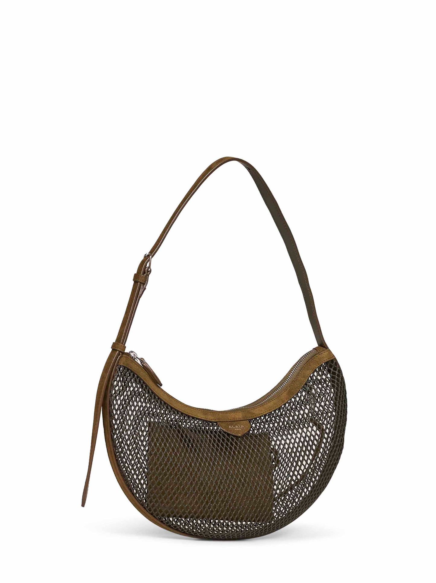 Camouflage green One Piece Demi Lune shoulder bag