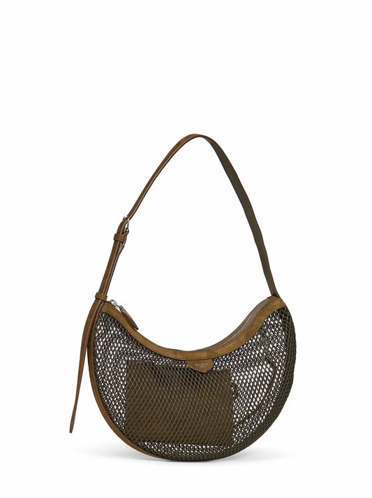 Borsa a spalla One Piece Demi Lune verde camouflage