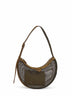 Camouflage green One Piece Demi Lune shoulder bag