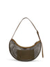 Camouflage green One Piece Demi Lune shoulder bag