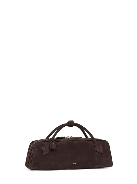 Dark brown Le Teckel top handle bag