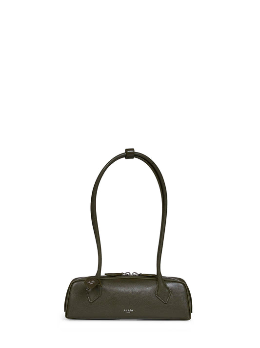 Borsa a spalla Le Teckel piccola verde camouflage