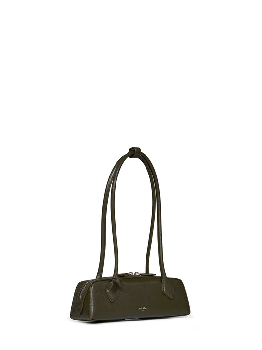 Borsa a spalla Le Teckel piccola verde camouflage