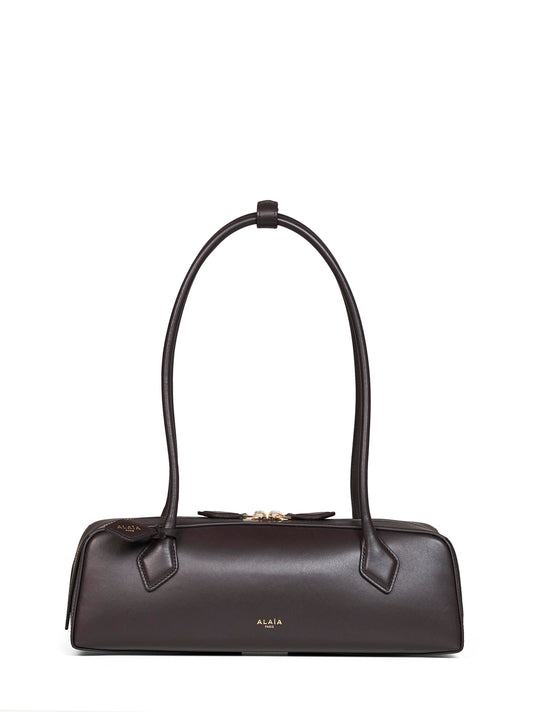 Borsa a spalla Le Teckel media marrone scuro