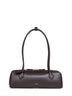 Dark brown Le Teckel medium shoulder bag