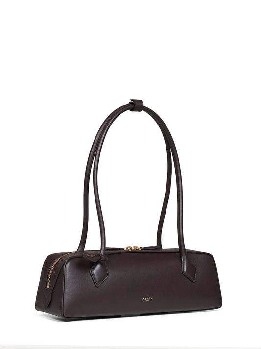 Borsa a spalla Le Teckel media marrone scuro