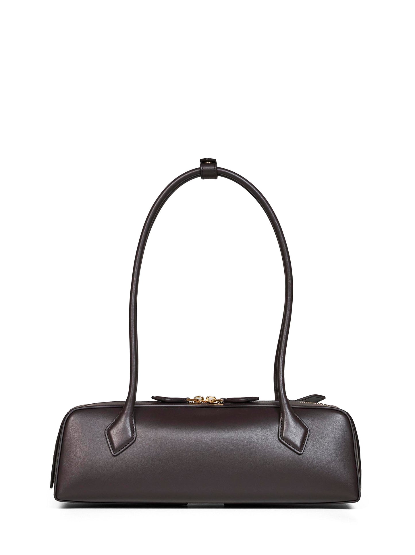Dark brown Le Teckel medium shoulder bag