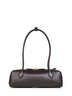 Dark brown Le Teckel medium shoulder bag