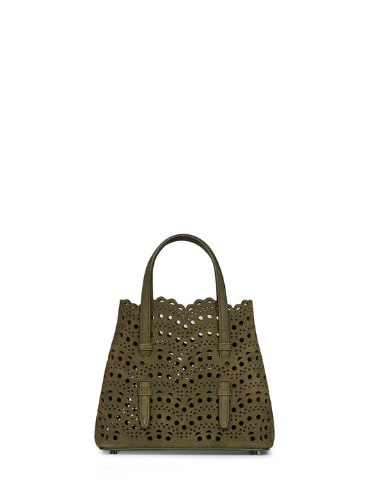 Camouflage green Mina 20 small tote bag