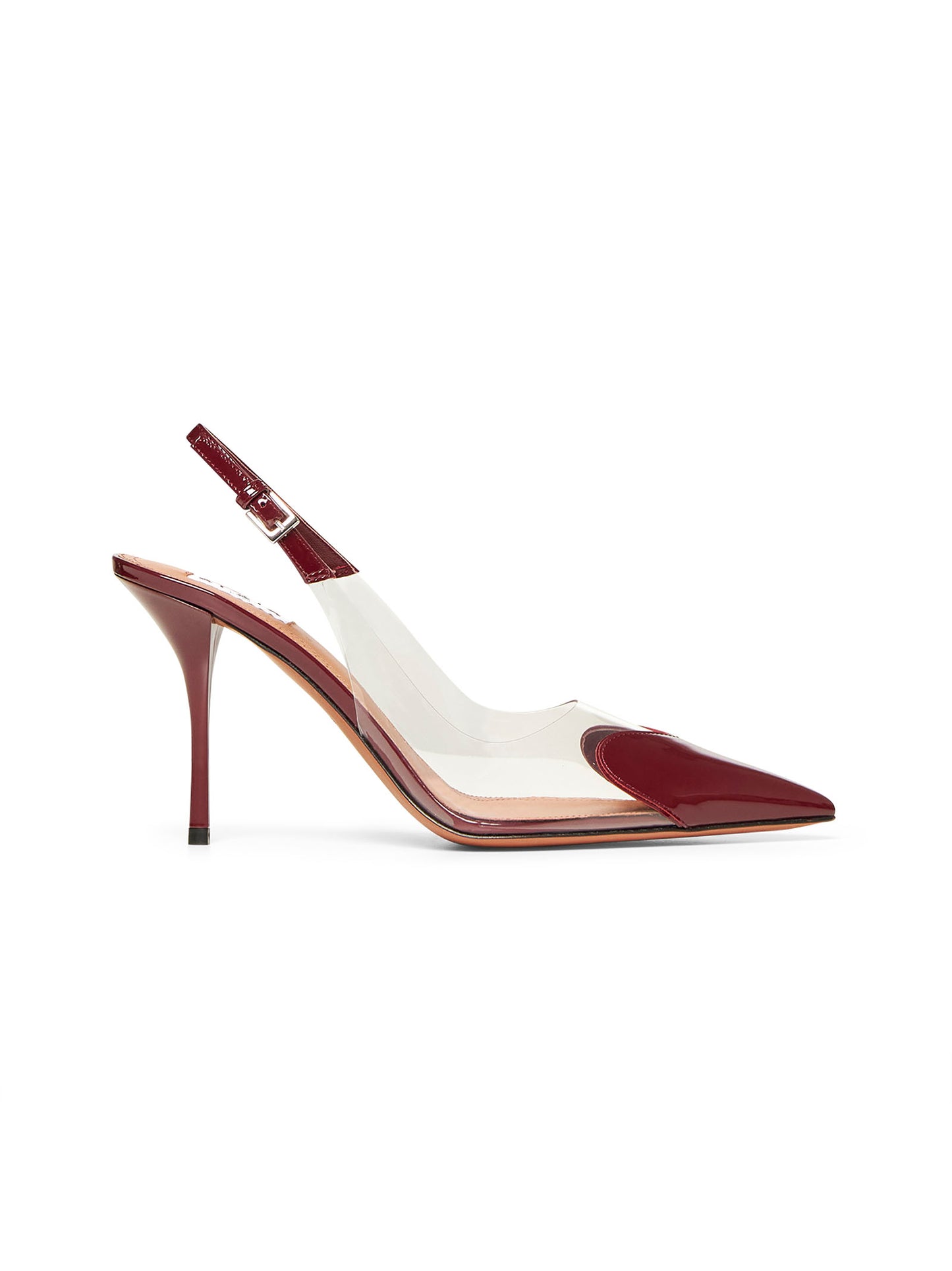 Burgundy Le Cœur slingback pumps
