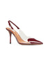 Burgundy Le Cœur slingback pumps