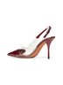 Burgundy Le Cœur slingback pumps