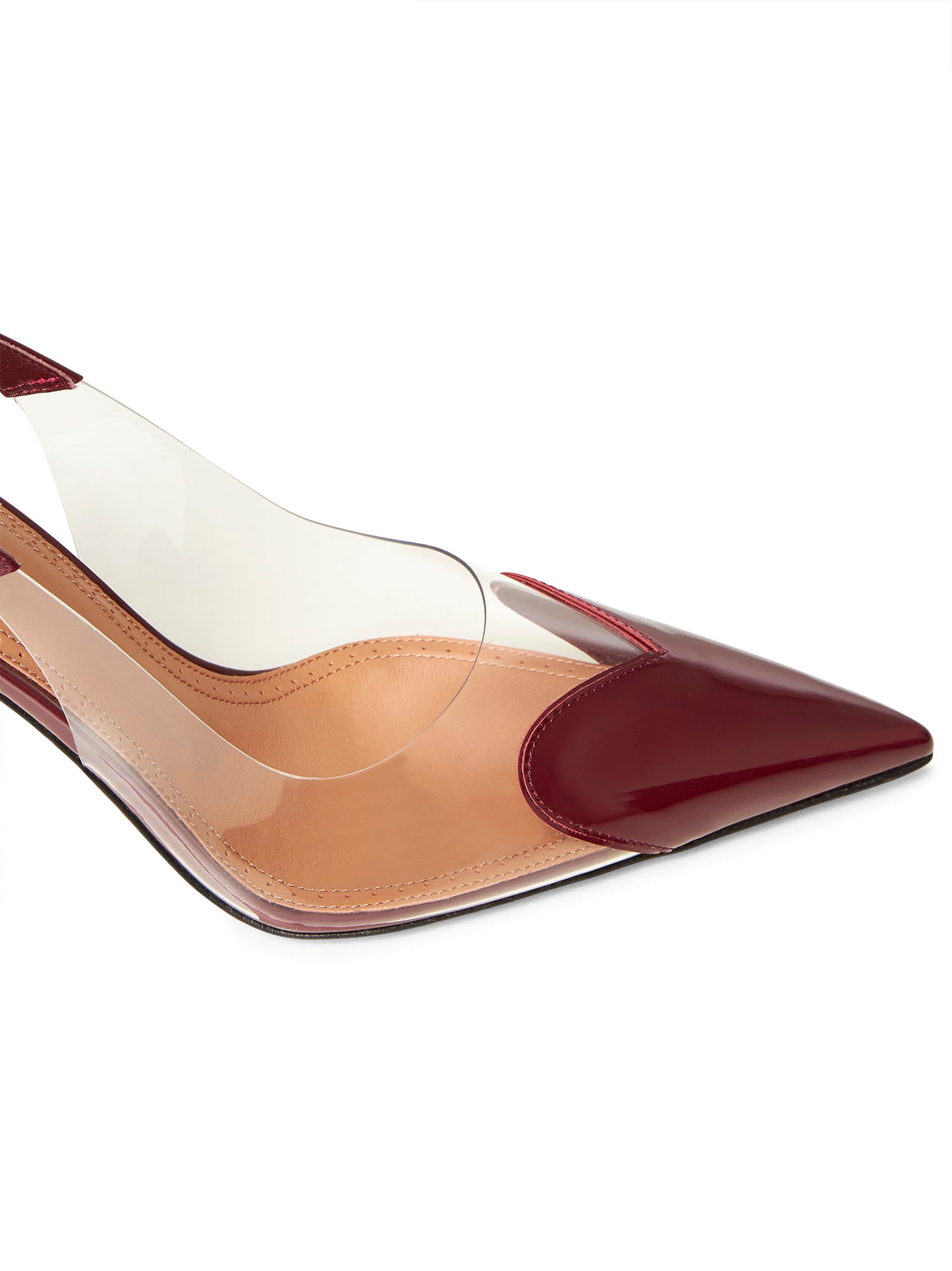 Burgundy Le Cœur slingback pumps