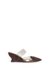 Mules con zeppa Le Coeur marroni