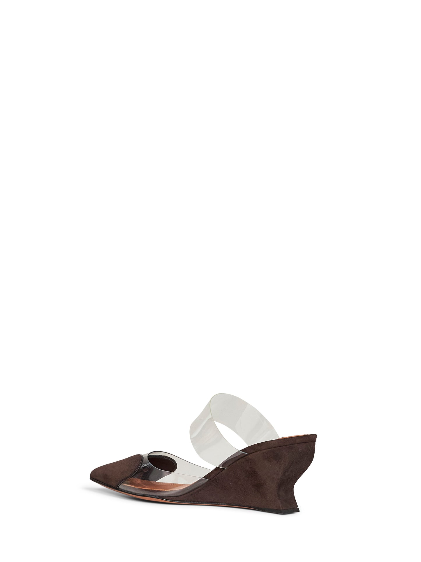 Mules con zeppa Le Coeur marroni