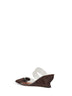 Mules con zeppa Le Coeur marroni