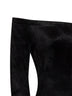 Black velvet off-the-shoulder bodysuit