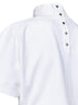 White cotton jersey cropped T-shirt