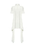 Cream white cady asymmetric top