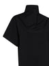Black cotton jersey Triangle long T-shirt