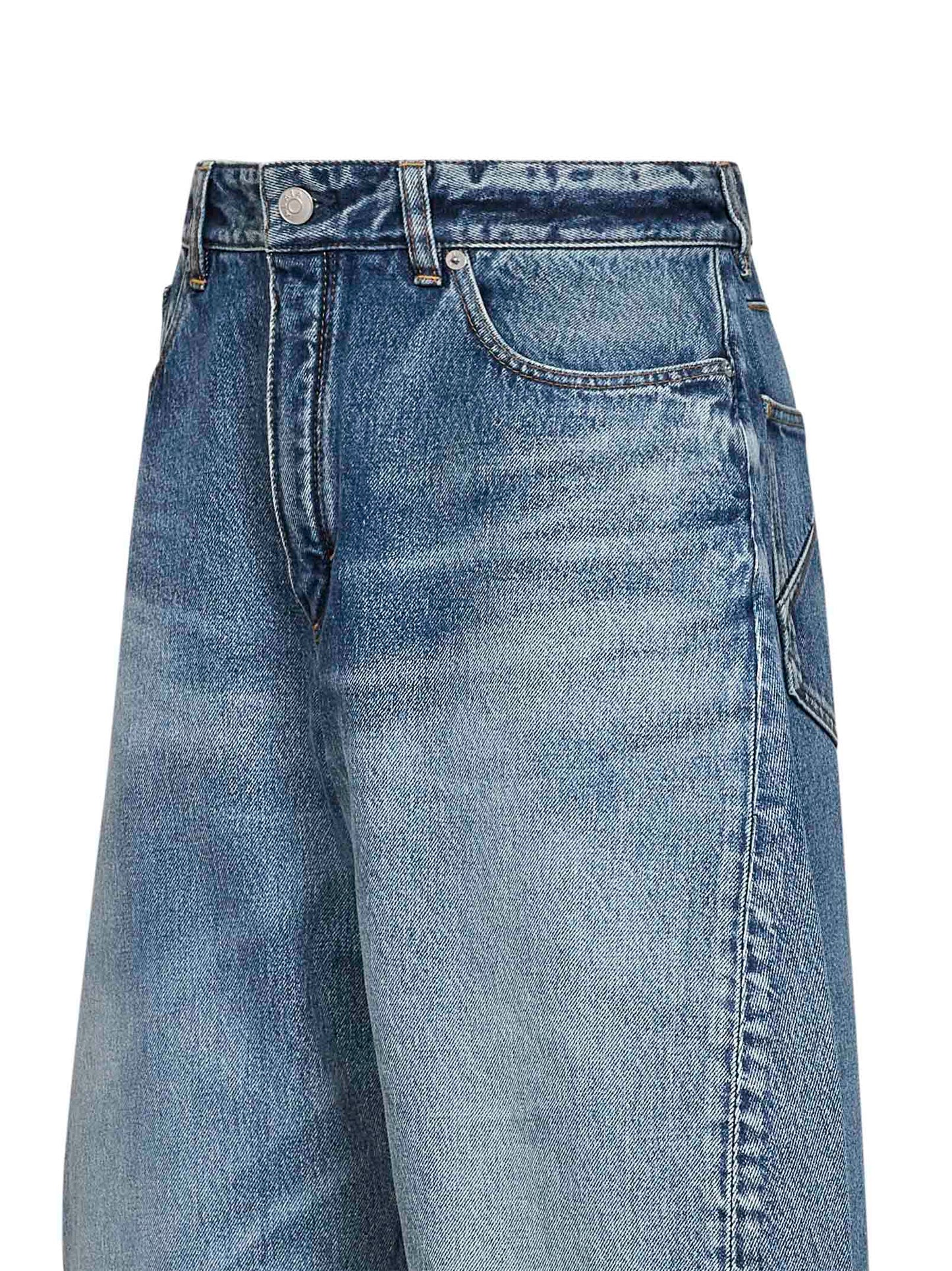 Jeans Rodeo in denim blu sfumato