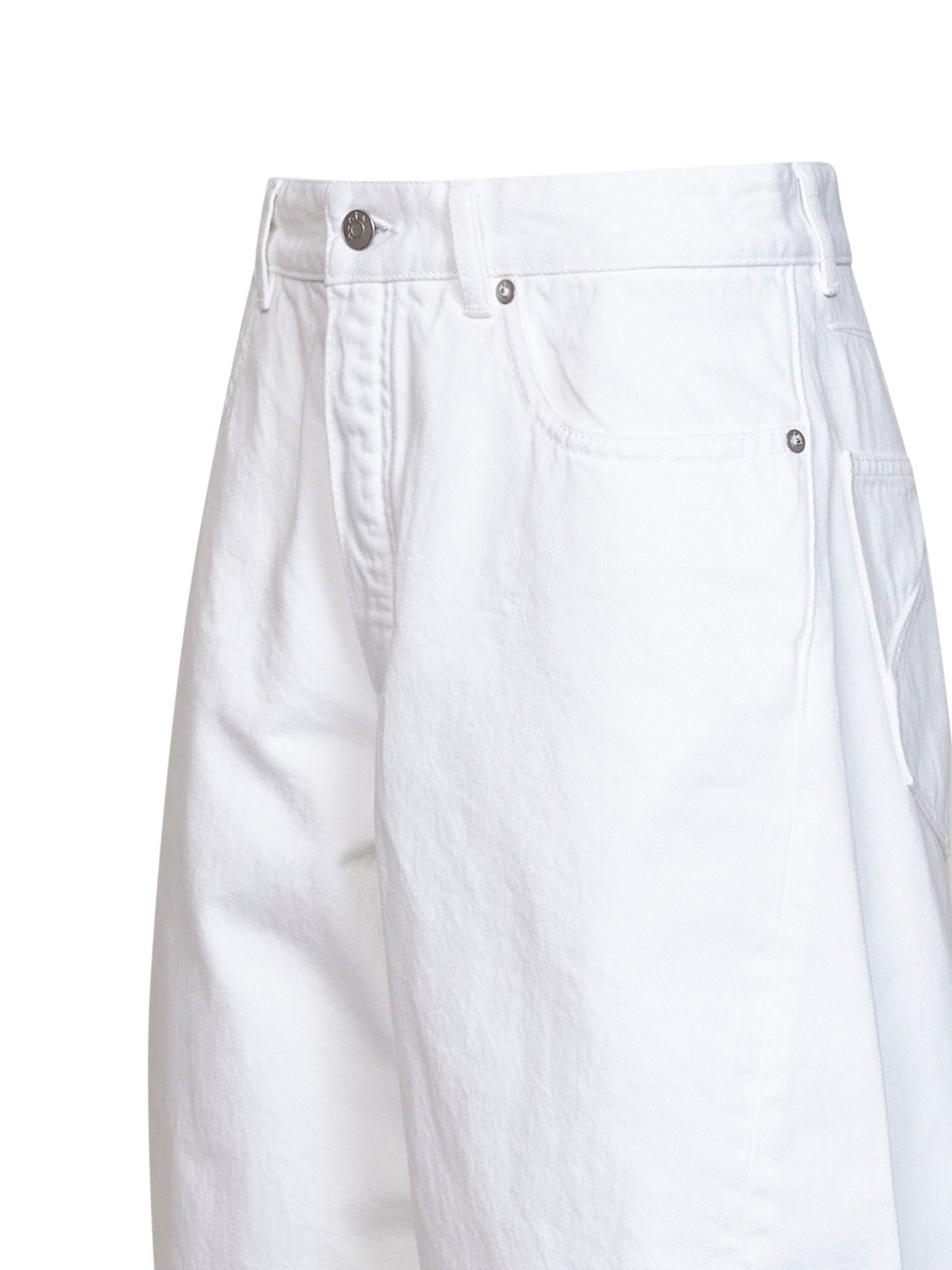 Jeans Rodeo in denim di cotone bianco
